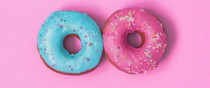 Image of a blue and pink donut - Illustration and Icons for Awesome Web Design