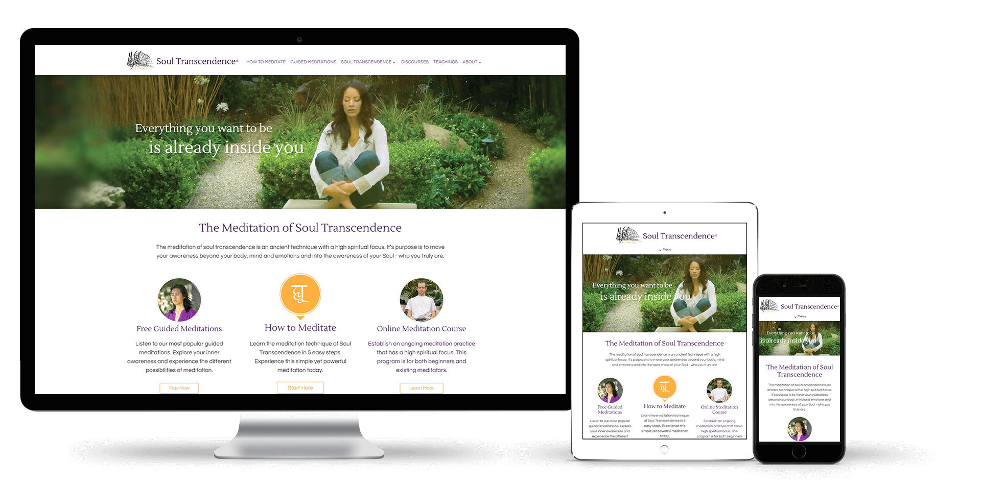 Image of the MSIA Australia website design on desktop, tablet and smart phone