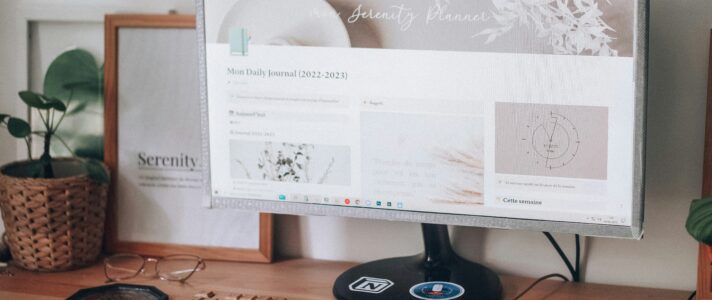 Marketing manager checking consistency on a small business website branding guide